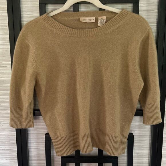 Apostrophe 100% cashmere cardigan sweater S camel color beige - Picture 1 of 4